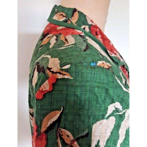 Vintage Koret Cottagecore and grannycore floral cotton blazer jacket - Picture 8 of 12